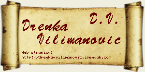 Drenka Vilimanović vizit kartica